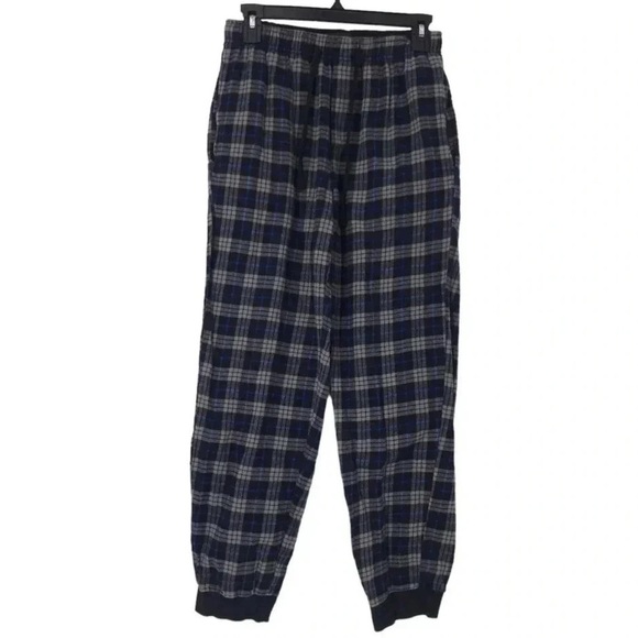 NORDSTROM MEN’S SHOP FLANNEL PAJAMA PANTS SMALL TAPERED LOUNGEWEAR BOTTOMS - Picture 1 of 7